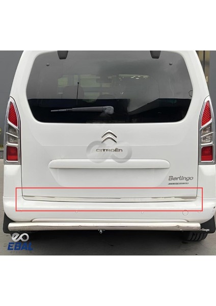 Citroen Berlingo Krom Bagaj Alt Çıtası 2008-2018 Arası P. Çelik modelleri