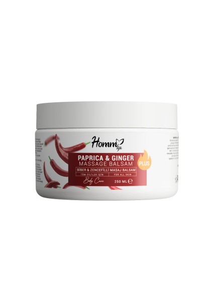 Biber & Zencefilli Masaj Balsam Plus 250 ml