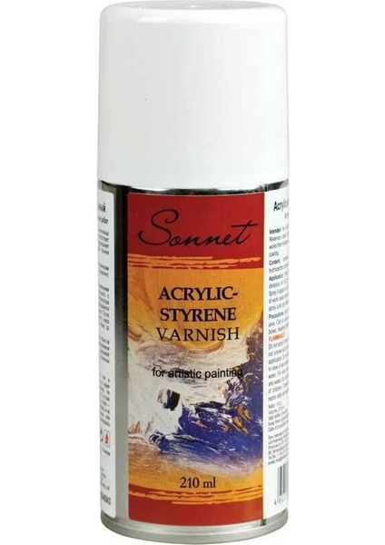 Sonnet Sprey Akrilik Stiren Vernik 210 Ml.