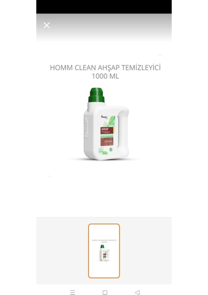 Homm Bitkisel Ahşap Temizleyici