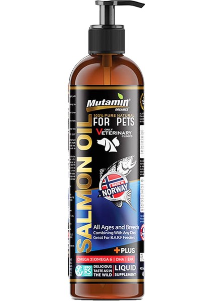 Mutamin Evcil Hayvanlar İçin Norveç Somon Yağı 150ml