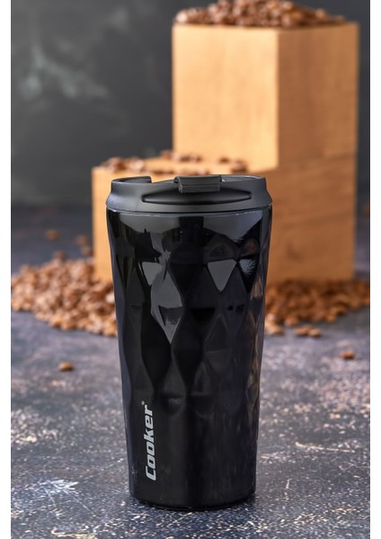 CKR-2048 Siyah Termos 350 ml Paslanmaz Çelik fırsatları