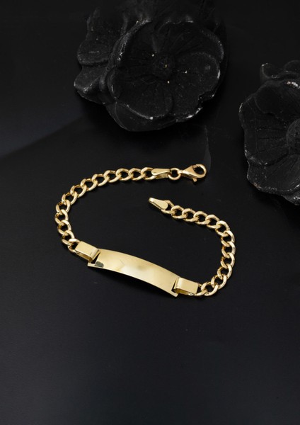 Gurmet Zincirli 14 Ayar Altın Çocuk Künyesi modelleri