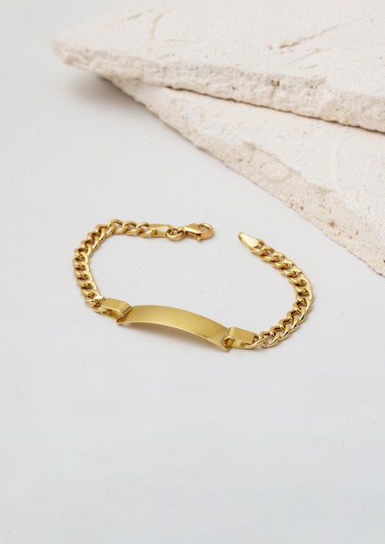 Gurmet Zincirli 14 Ayar Altın Çocuk Künyesi indirimleri