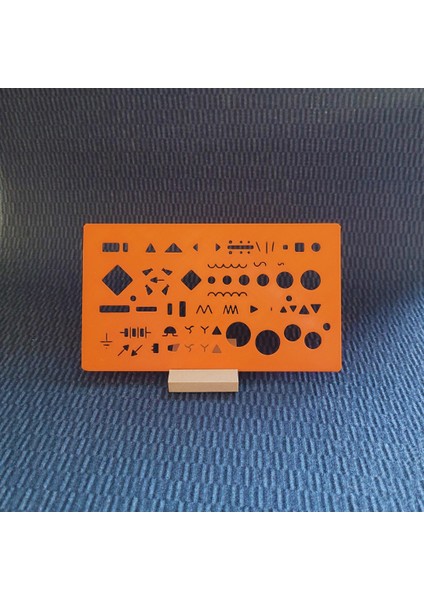 Elektrik ve Elektronik Teknik Çizim Şablon Cetvel