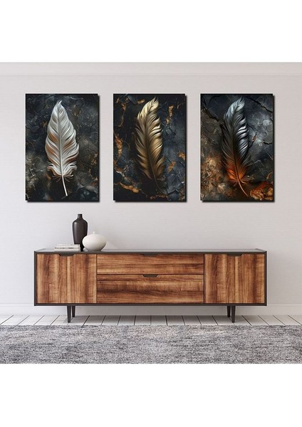 3lü Set Kanvas Tablo