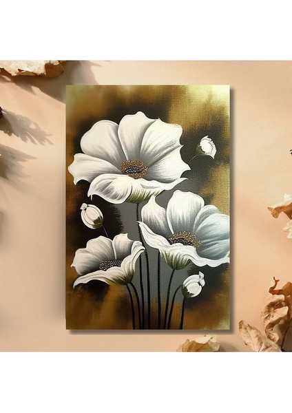 Gold Flowers Kanvas Tablo fırsatları