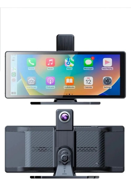 9,05 Inç 2.5k Quad Hd Wifi Carplay Ön Arka Araç Kamerası Ikisi Bir Arada Set Ios Android Navigasyon