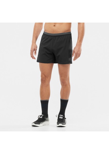 Cross 5" Erkek Koşu Şortu - Siyah