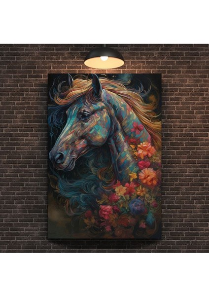 Horse N' Roses Kanvas Tablo fırsatları