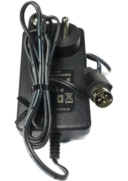12 Volt 2 Amper Dvr Adaptörü 4 Pinli