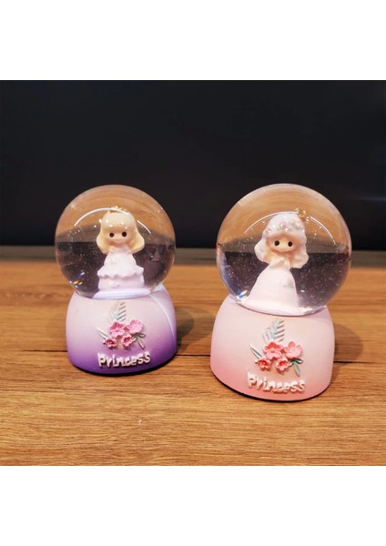 Pilelistore Küçük Boy Işıklı Kar Küresi Prenses