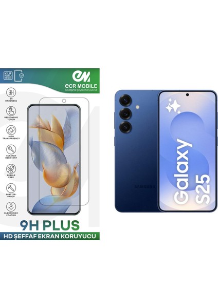 Samsung Galaxy S25 Ekran Koruyucu 9h Esnek Nano Cam Tam Uyumlu Şeffaf