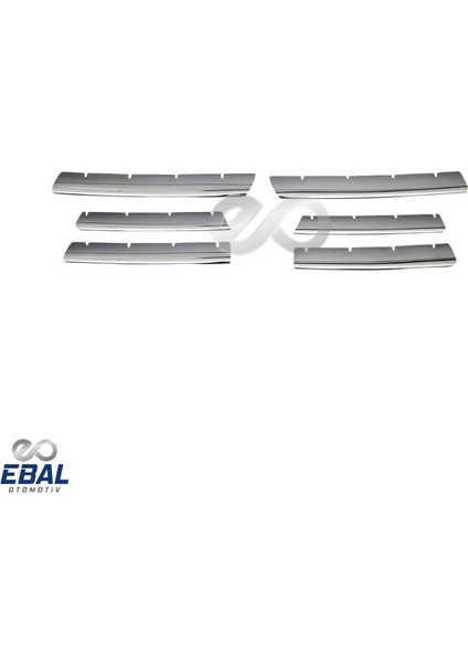 Vw Caddy Lıfe Krom Ön Panjur 6 Prç. 2007-2010 Arası P.çelik