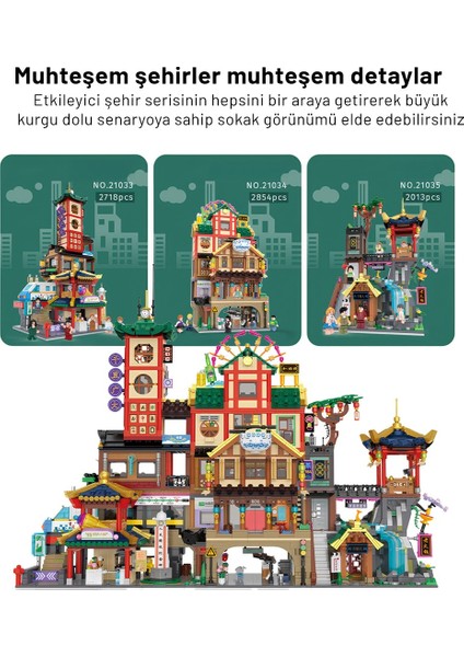 Etkileyici Şehir Serisi – Hong Kong Part 3 (BL21035) – Mini Blok Yapı Oyuncakları Seti