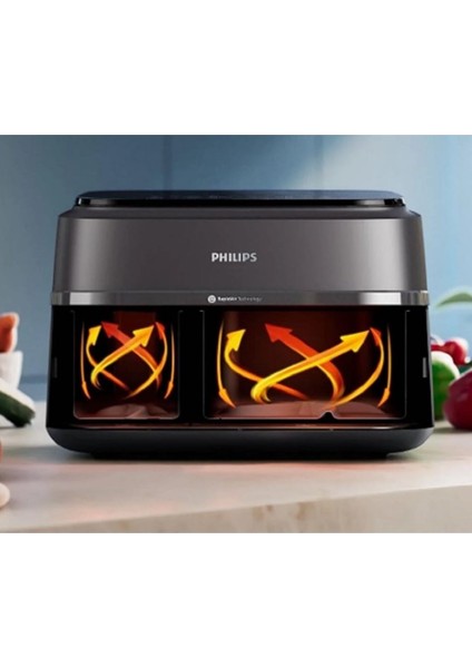 Serisi Çift Hazneli 9 Lt Airfryer Siyah Fritöz fiyatları