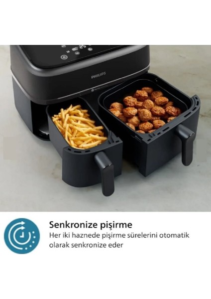 Serisi Çift Hazneli 9 Lt Airfryer Siyah Fritöz fırsatları