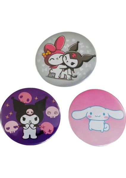 Kuromi 3’lü Rozet