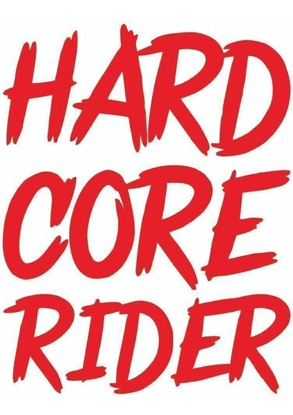Hard Core Rider Motosiklet Sticker 17 x 13CM fiyatları