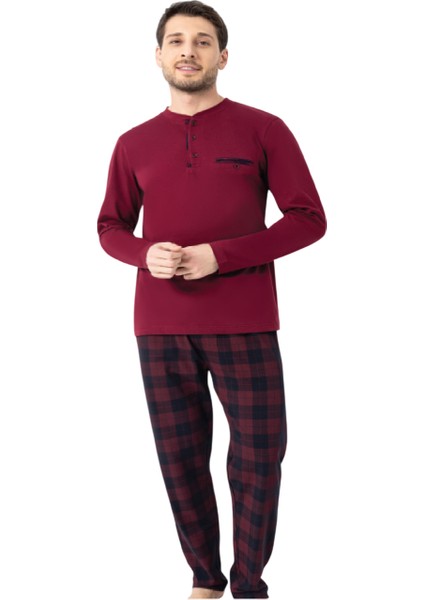 Erkek Ekoseli Pijama Takımı DFN1009