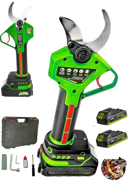 20AHX Çift Akülü 50 mm Çift Kademeli Akülü Budama Makası Bağ Makası Çelik Şanzuman