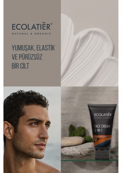 Erkek Yüz Kremi 5’i 1 Arada, %98 Doğal Nemlendirici Yüz Bakımı Erkek, 50 ml fırsatları