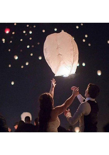 4 Adet Dilek Feneri Gece Göyküzü Dilek Balonu Sevgiliye Doğum Günü Parti Düğün Hediye Romantik Büyük