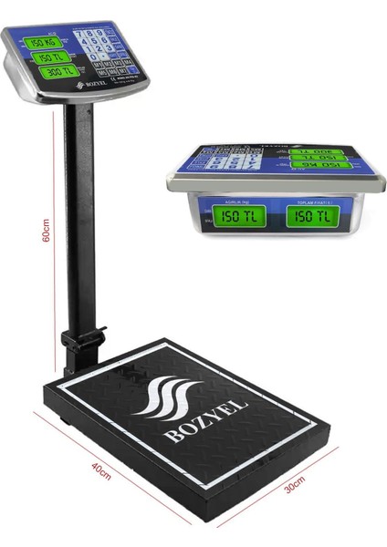 Tcs-K2 Elektronik Dijital Kantar Terazi 150KG Şarjlı