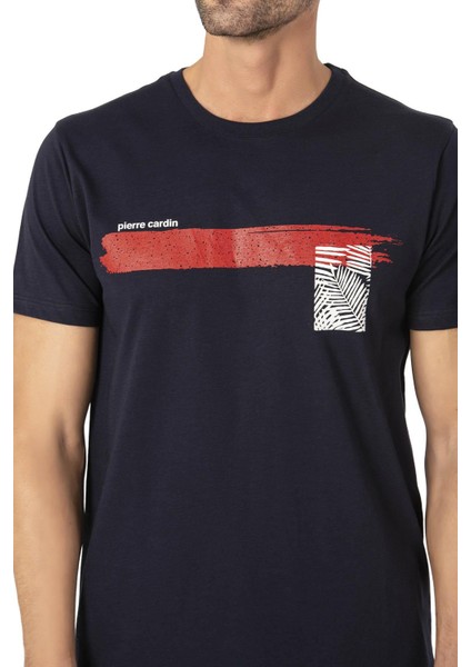 Pierre Cardin, Bisiklet Yaka, Baskılı, Yazlık Pijama Takım, %100 Pamuk
