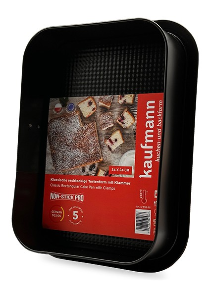 Classic Dikdörtgen Kelepçeli Kek Kalıbı 34X24