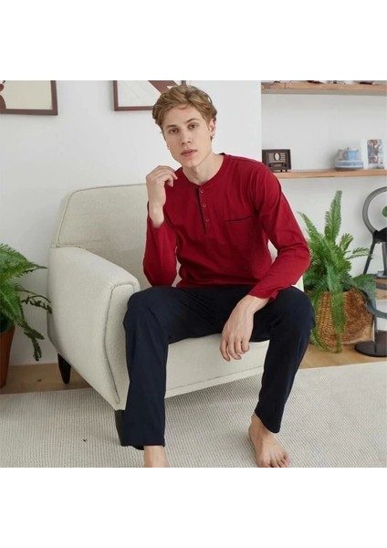 Kocabey 9250 Erkek Midi Yaka Pijama Takımı