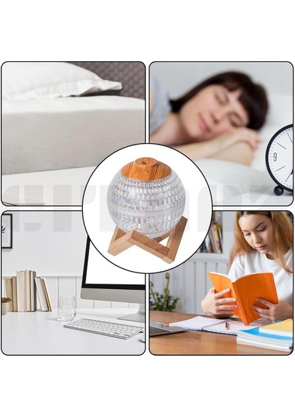 Kristal Dekaratif Renkli Gece Lambası Mini Küre Sessiz Nemlendirici Ev Çocuk Odası Ofis Için fırsatları