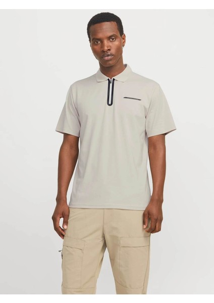 Jcofusıon Pıque Polo Ss Bej Erkek T-Shirt 12273127