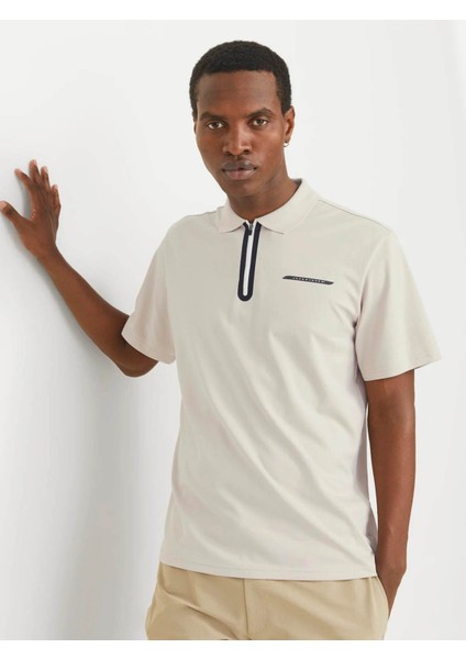 Jcofusıon Pıque Polo Ss Bej Erkek T-Shirt 12273127 fırsatları