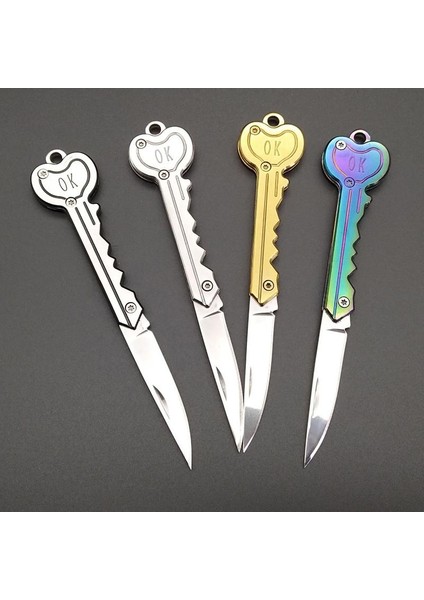 Paslanmaz Çelik, Katlanır, Cep Çakısı, Outdoor Kamp Bıçağı, Anahtarlıklı, 12 Cm indirimleri