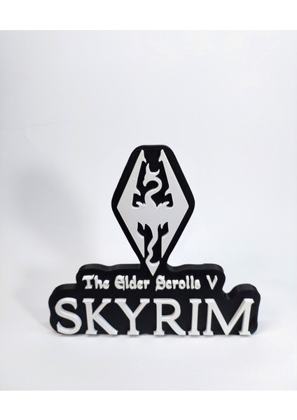 Elder Scroolls Skyrim Logo Figür