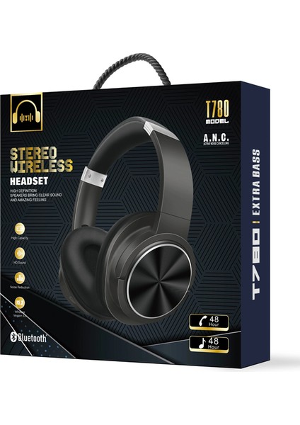 V5. 3 Bluetooth Headset Anc Gürültü Engelleyici Kulak Üstü Bluetooth Kulaklık 48 Saat Müzik Dinleme modelleri