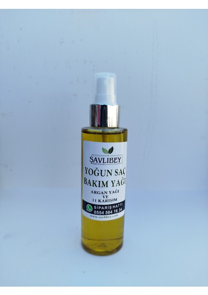 Yoğun Saç Bakım Yağı (Keratin ve Argan Yağı İlaveli 11 Karışım)