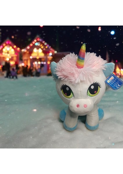 Oturan Peluş Unicorn 35 cm