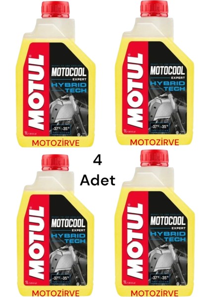 Motocool Expert Antifriz Soğutma ve Sıvısı -37C 1 Litre (4 Adet)
