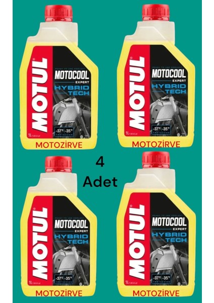 Motocool Expert Antifriz Soğutma ve Sıvısı -37C 1 Litre (4 Adet)