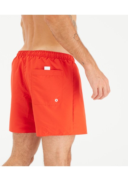 Olaian Erkek Kısa 15" Deniz Şortu - Kırmızı - HENDAIA fırsatları