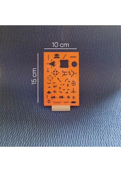 Elektrik & Elektronik Devre Şeması Şablon Cetvel - Teknik Çizim Aracı