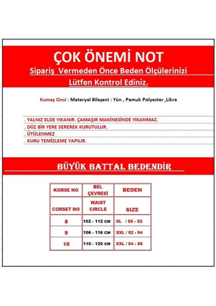 Geçmeli Bel Korsesi