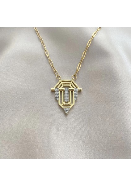 Altın Renk Serenay Leyla Kolye – Şıklığınızı Tamamlayan Gold Bijuteri Kolye!