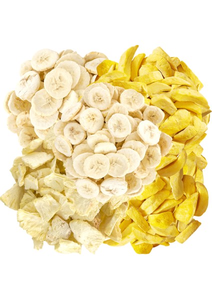 Freeze Dried Kuru Meyve 3'lü Tropikal Meyve Seti
