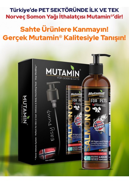Mutamin Evcil Hayvanlar İçin Norveç Somon Yağı 150ml