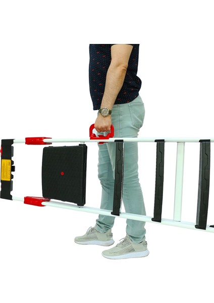 Merdiven Geniş Basamaklı Kaymaz Katlanır 4+1 Özel Tasarım Sekmen Merdiven 305 cm modelleri