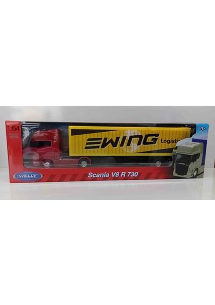 1:64 Ölçek Scania V8 R730 Dorseli Tır// Küçük Boy Ürün fiyatları