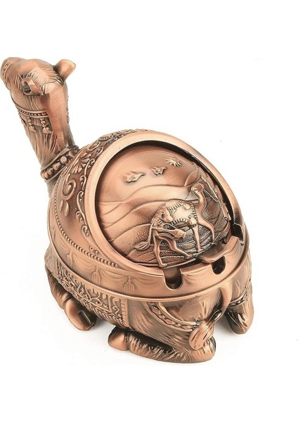 Dekoratif Kapaklı Metal Deve Figürlü Küllük 11*16 cm fiyatları